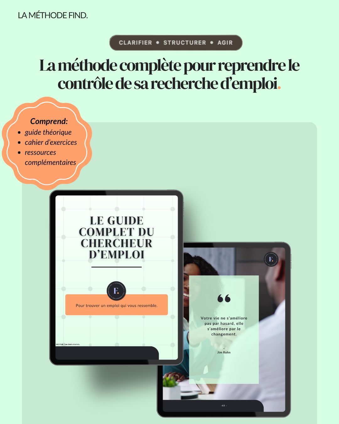 Guides de la méthode Find. sur tablettes